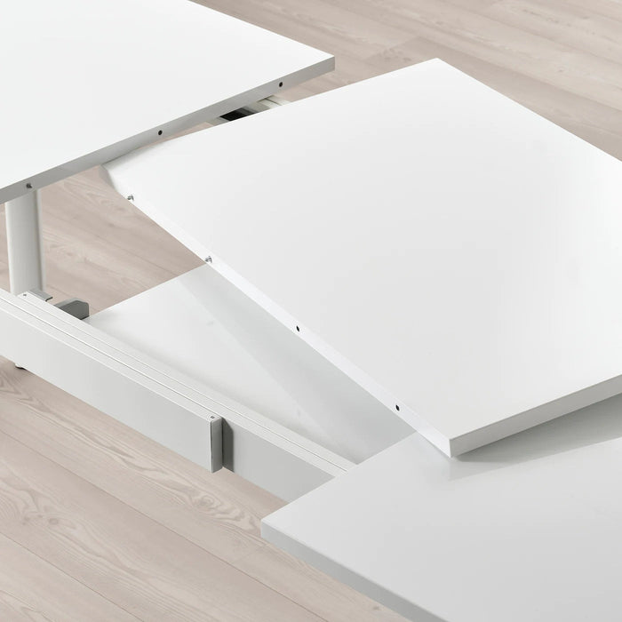 STRANDTORP extendable table, white, 150/205/260x95