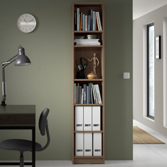 BILLY Bookcase, oak effect, 40x28x202 cm