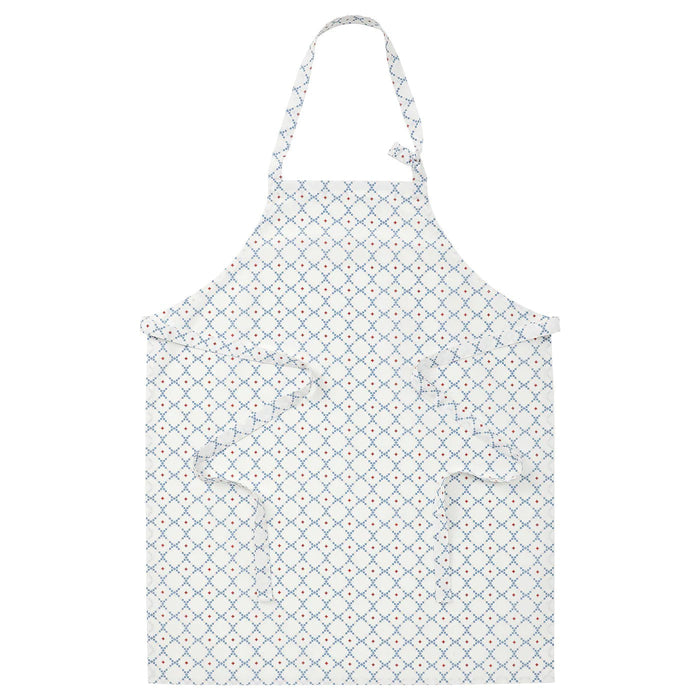 INAMARIA Apron, patterned/blue 69x85 cm