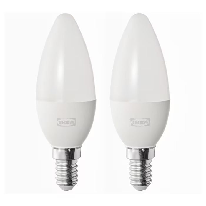 SOLHETTA LED bulb E14 470 lumen, chandelier/opal white