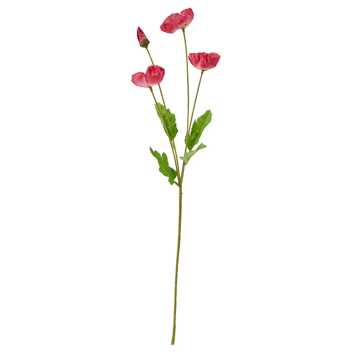 SMYCKA Artificial flower, in/outdoor/Poppy pink-red, 60 cm