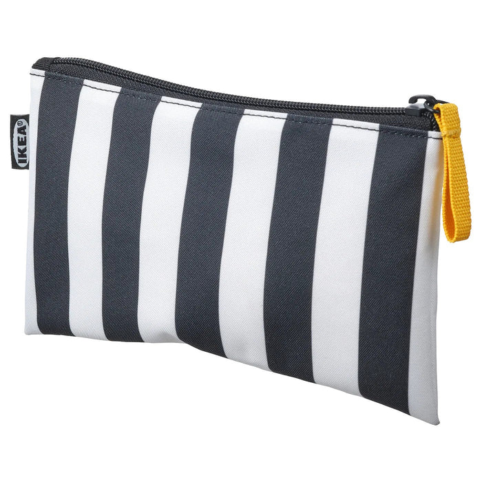 SKORDA Accessory bag, black/white 20x12 cm