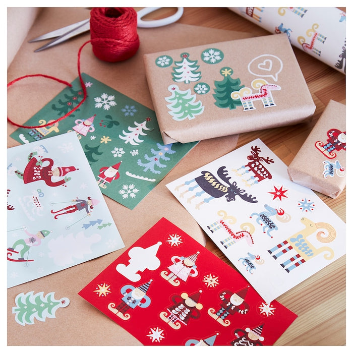 VINTERFINT Stickers, Christmas pattern multicolour