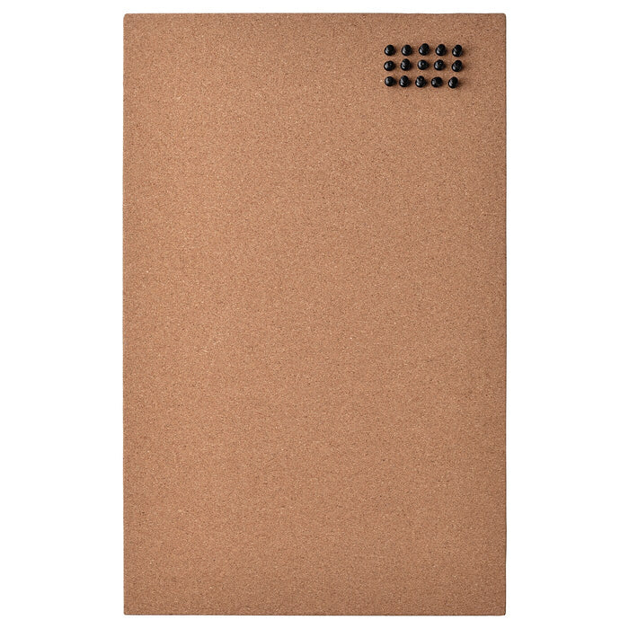 FLONSA Memo board with pins, cork, 52x33 cm