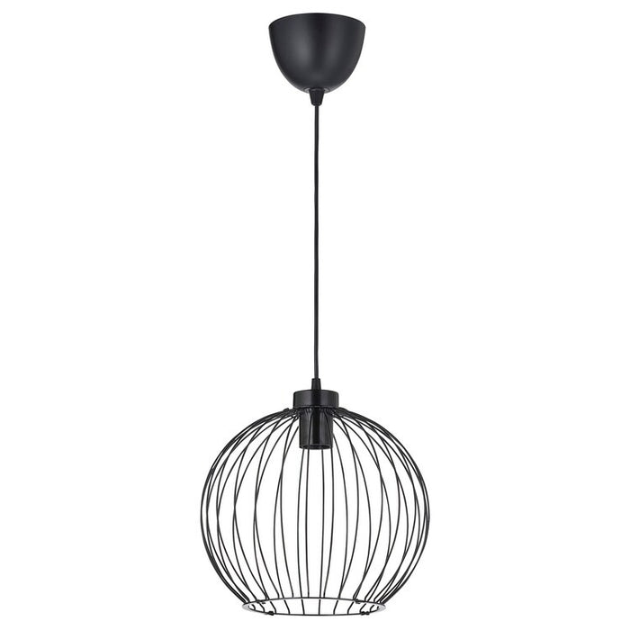 GRINDFALLET Pendant lamp, black, 30 cm