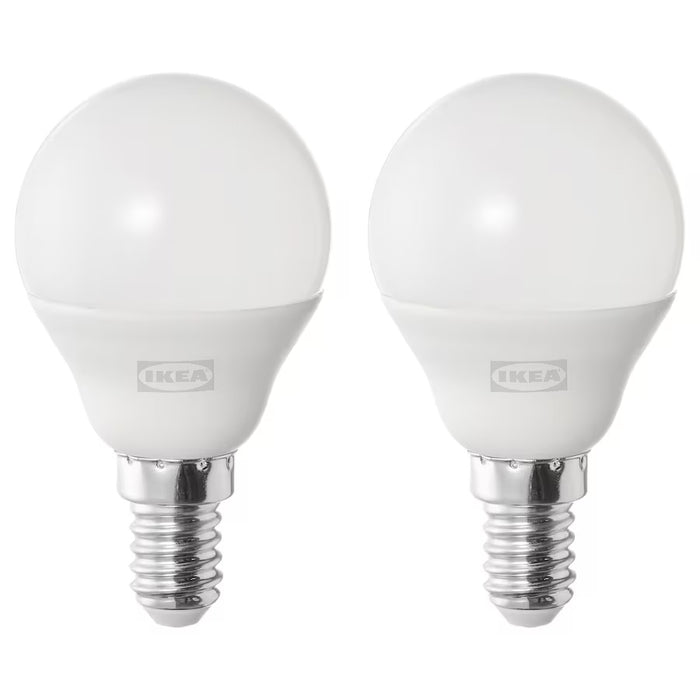 SOLHETTA LED bulb E14 470 lumen, globe opal white 4000k