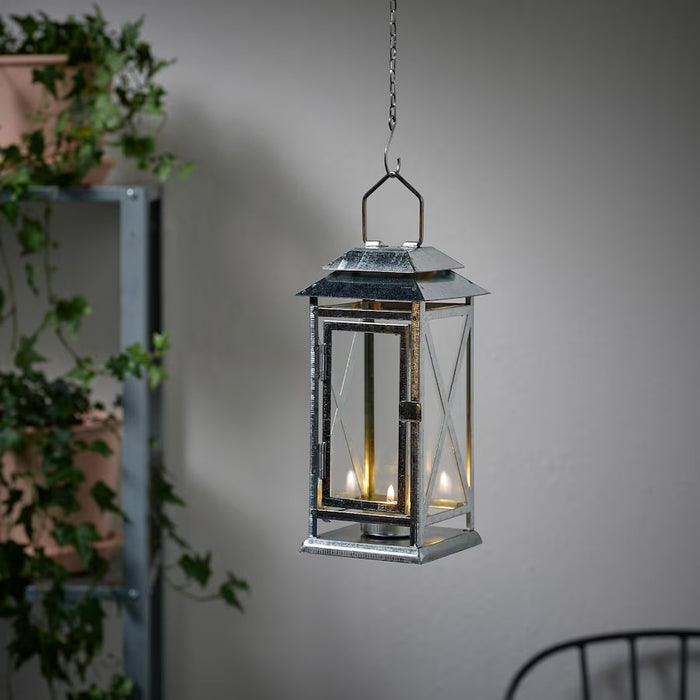 BEFASTA lantern for tealight, in/outdoor, 22cm