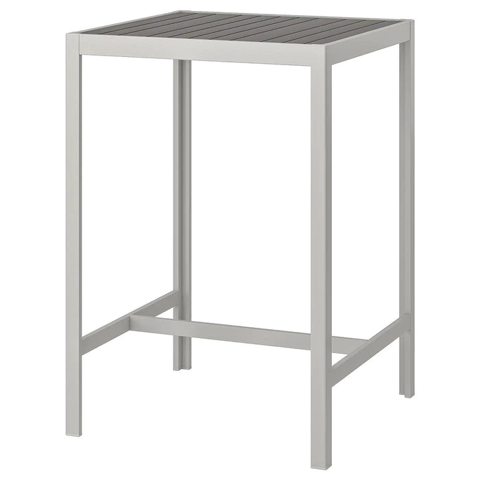 SJALLAND Bar table, outdoor, dark grey/light grey, 71x71x103 cm