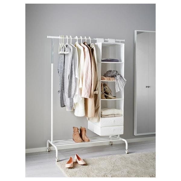 RIGGA Clothes rack, white