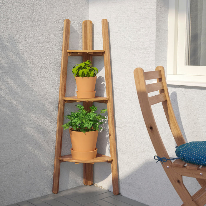 ASKHOLMEN Plant stand, light brown stained