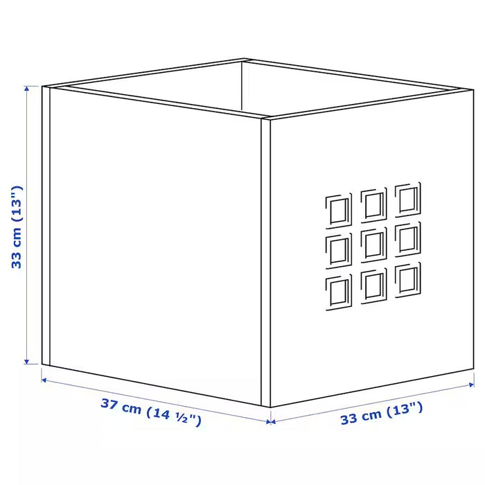 LEKMAN box, white, 33x37x33 cm