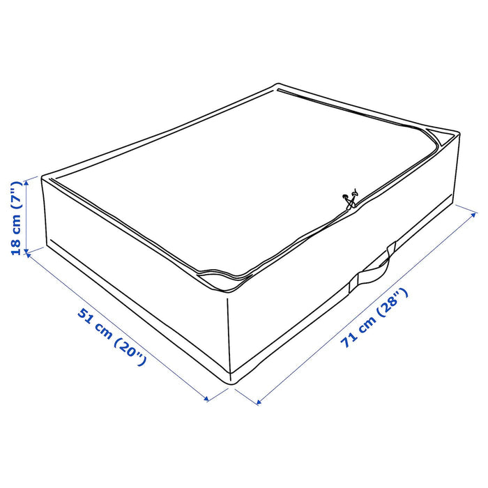 STUK Storage case, white/grey, 71x51x18 cm