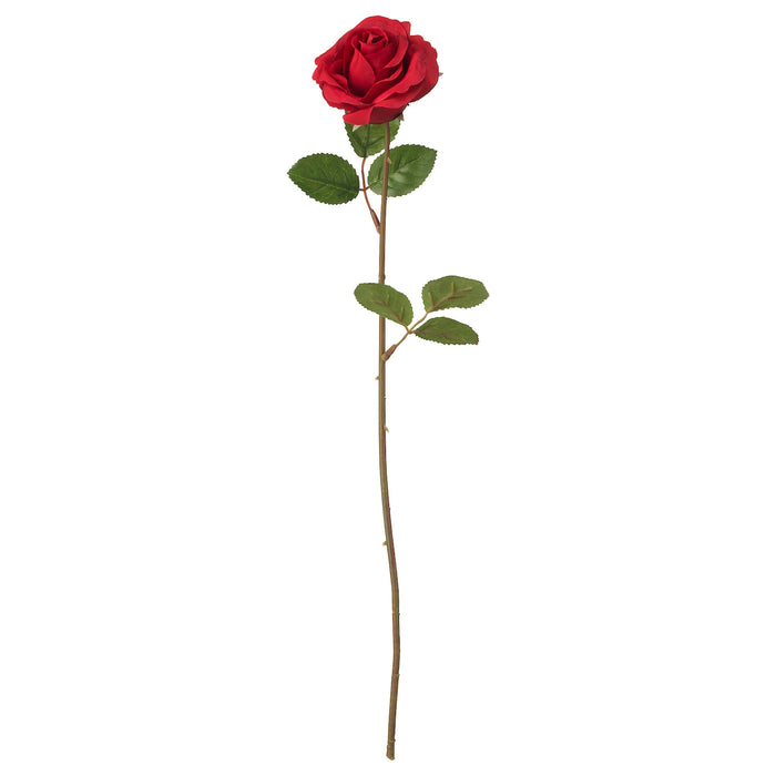 SMYCKA Artificial flower, Rose/red, 52 cm