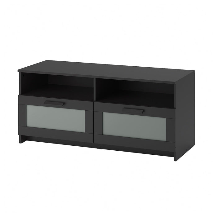 BRIMNES TV bench, black, 120x41x53 cm, 30337699