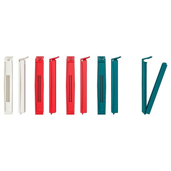 BEVARA seal clip assorted colours (set of 10)