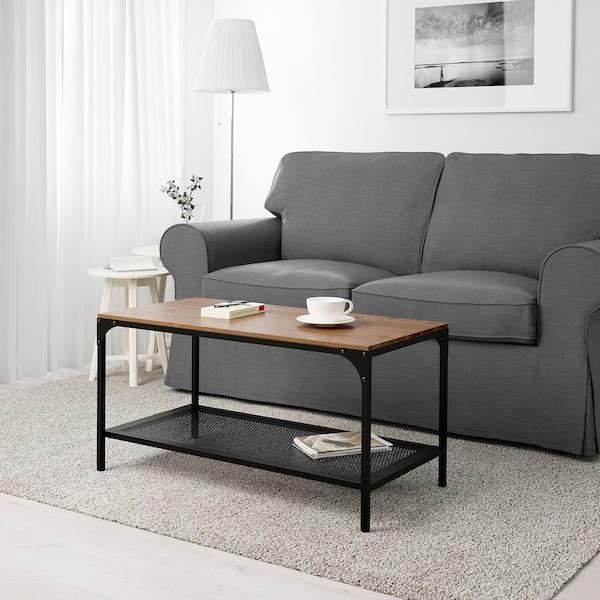 FJALLBO coffee table round 90x46cm black