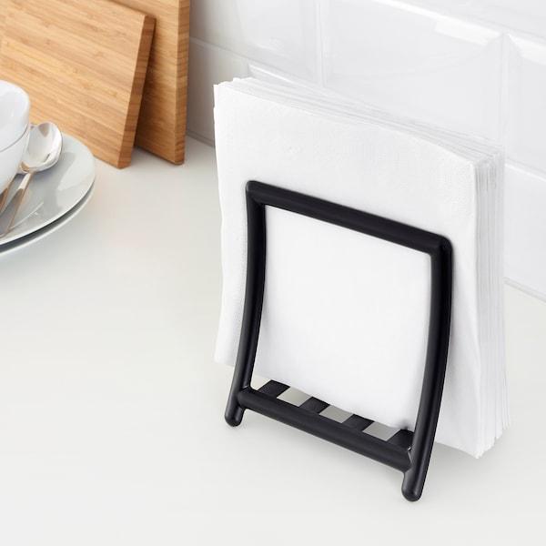 GREJA napkin holder black