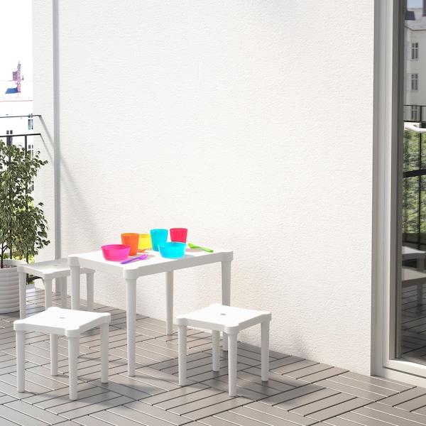 UTTER children's stool in/outdoor, white