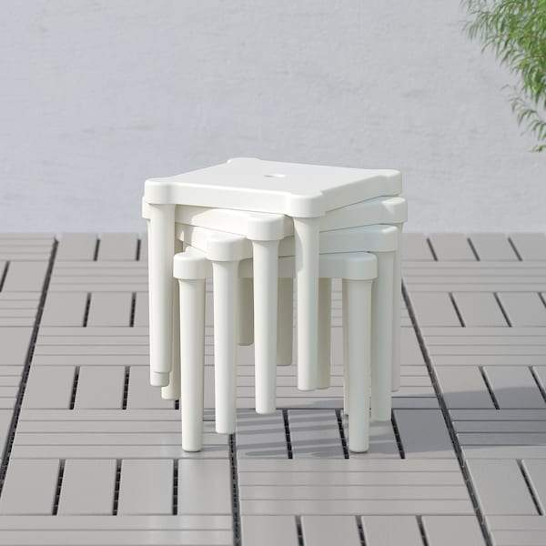 UTTER children's stool in/outdoor, white