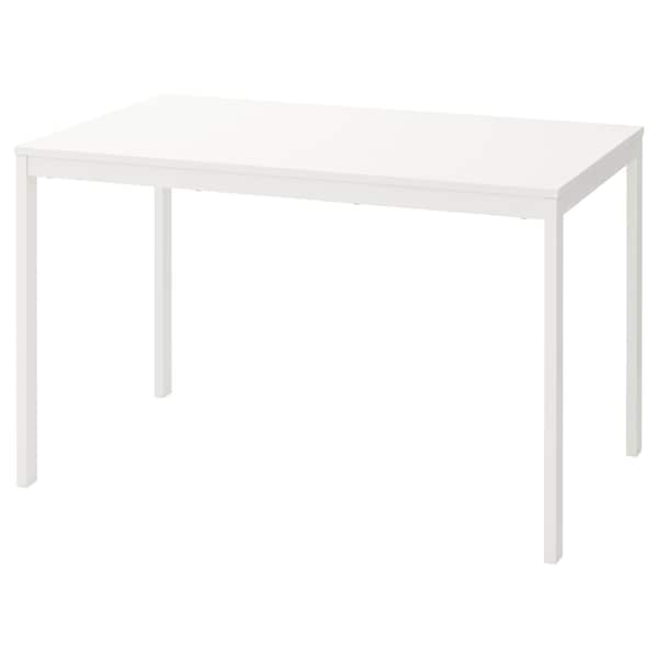 VANGSTA Extendable table, white 120/180x75 cm