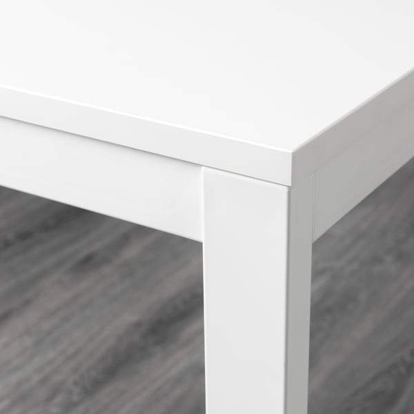 VANGSTA Extendable table, white 120/180x75 cm