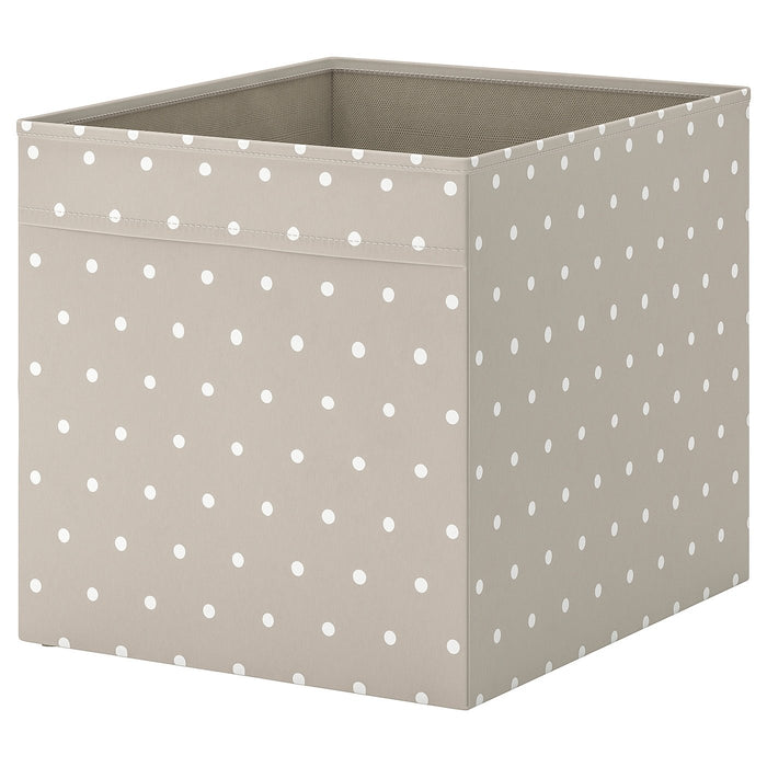 DRONA Box, beige/dotted 33x38x33 cm