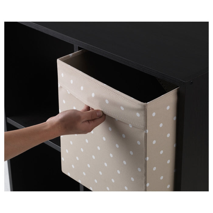 DRONA Box, beige/dotted 33x38x33 cm