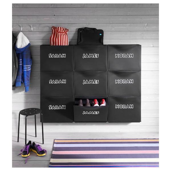 TRONES Shoe cabinet/storage, black 52x18x39 cm