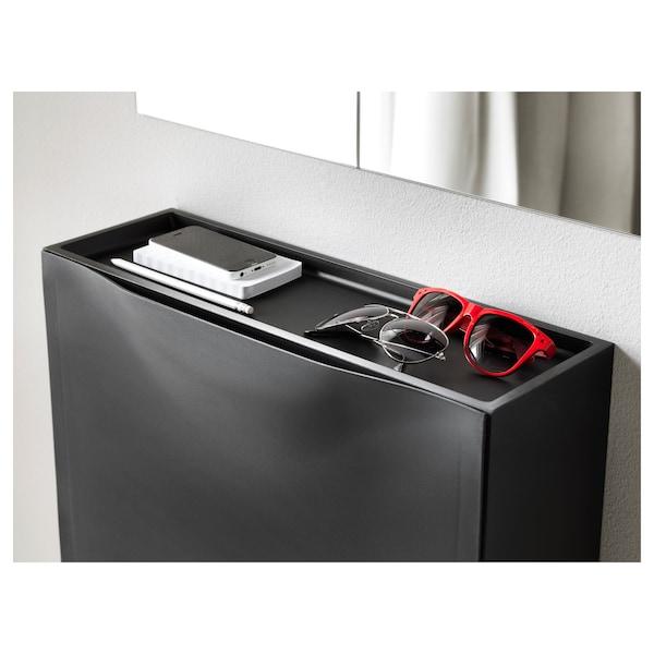 TRONES Shoe cabinet/storage, black 52x18x39 cm