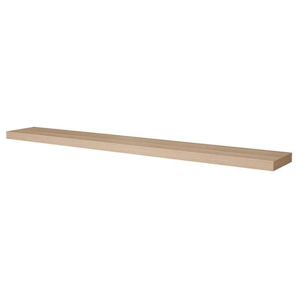 LACK Wall shelf, white stained oak effect 190x26 cm