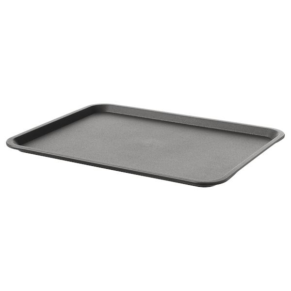 TILLGANG tray, grey, 37x29 cm