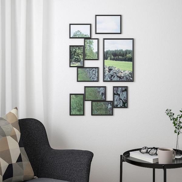 YLLEVAD Collage frame for 4 photos, black21x41 cm