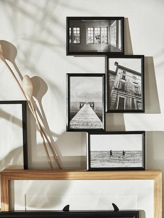 YLLEVAD Collage frame for 4 photos, black21x41 cm