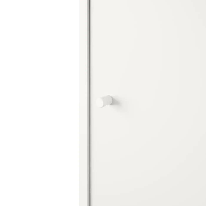 KLEPPSTAD Wardrobe with sliding doors, white 117x176 cm