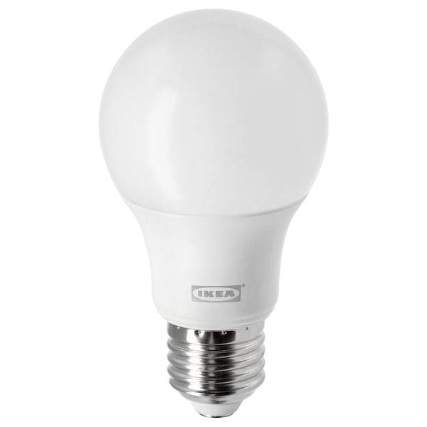 LEDARE LED bulb E27 806 lumen, warm dimming/globe opal white