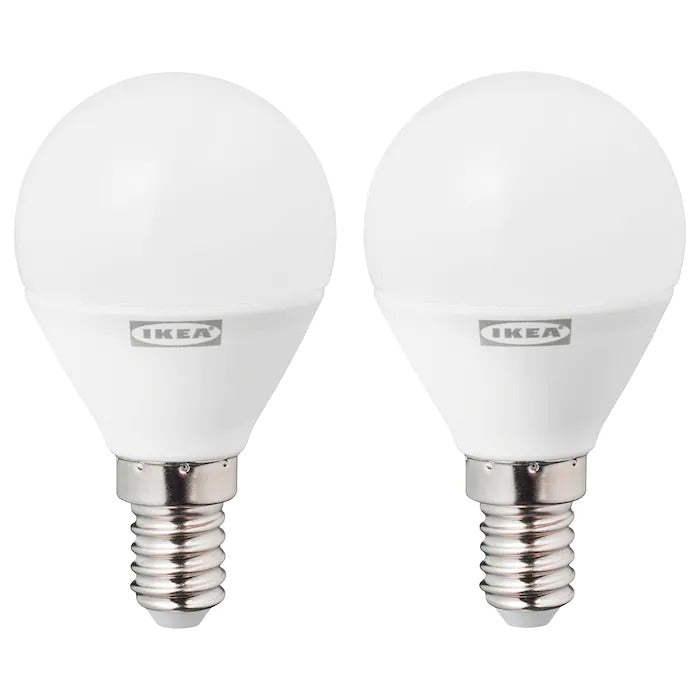 RYET LED bulb E14 470 lumen, globe opal white, 4000K