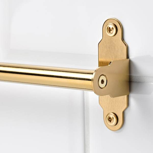 HULTARP Rail, polished/brass-colour 80 cm