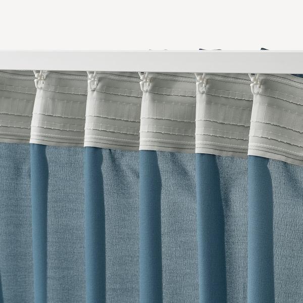 HILJA Curtains, 1 pair, blue 145x250 cm