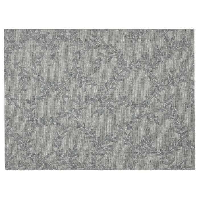 SNOBBIG Place mat, patterned/grey, 45x33 cm