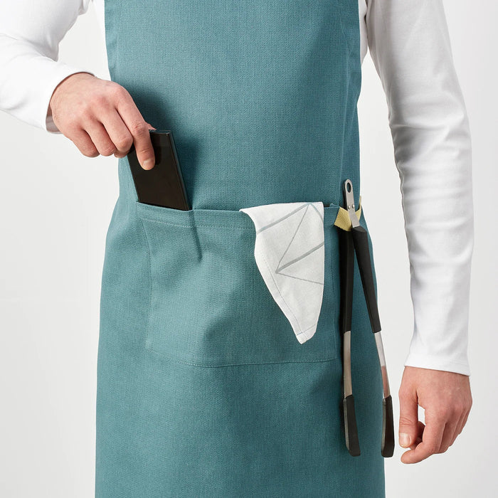 SANDVIVA apron, blue, 69x85 cm