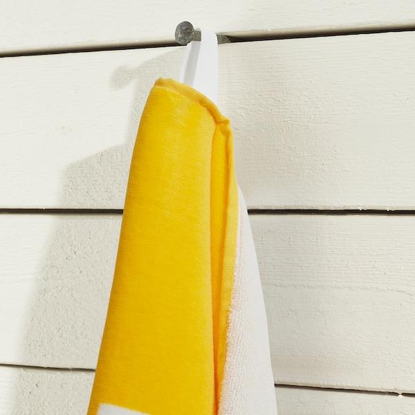 EFTERTRADA Bath towel, yellow 70x140 cm