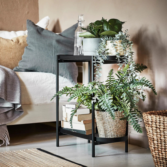 OLIVBLAD Plant stand, in/outdoor black 56 cm