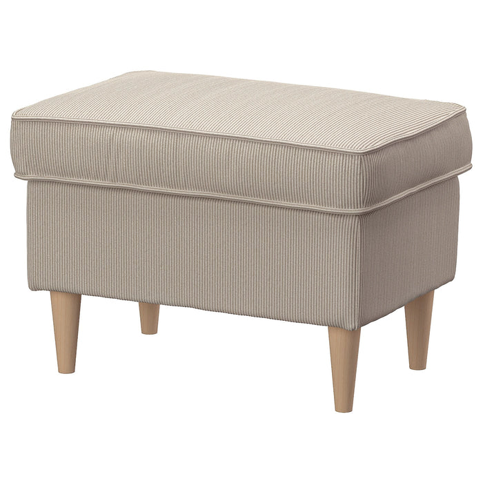 STRANDMON Footstool, Kelinge beige