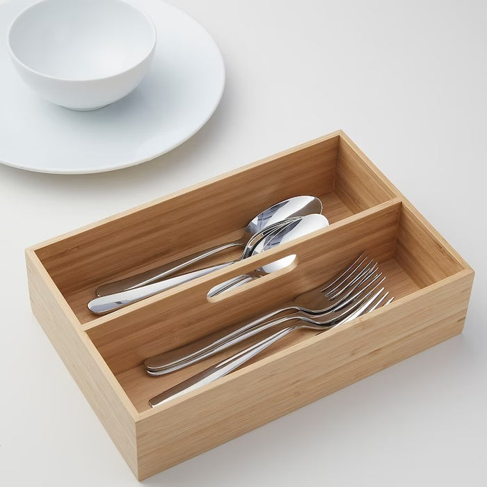 GATEBOL Cutlery tray, bamboo, 18x28 cm