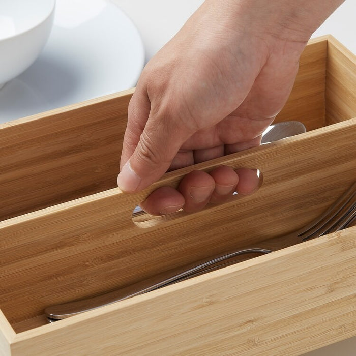 GATEBOL Cutlery tray, bamboo, 18x28 cm