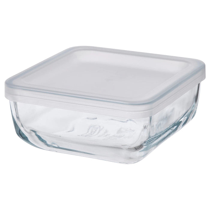 BESTAMMA Food container with lid, glass 0.5 l