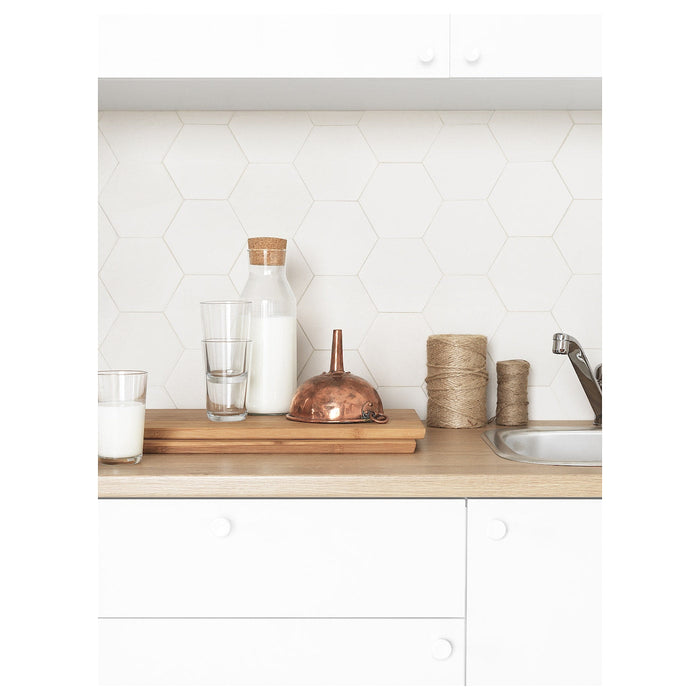 KNOXHULT Corner base cabinet, white, 100x85 cm