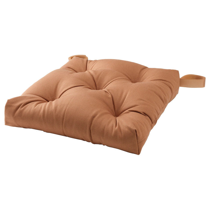 MALINDA Chair cushion, light brown, 40/35x38x7 cm