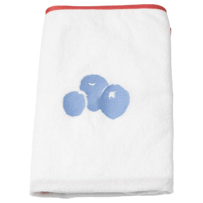 SKOTSAM Cover for babycare mat, blueberry pattern/white, 83x55 cm