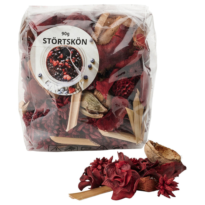 STORTSKON Scented potpourri, Berries/red, 90 g